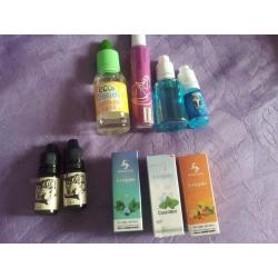 Mixed e-juices.
