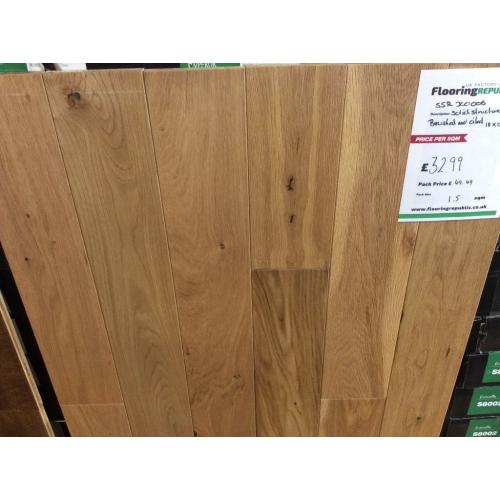 Solid structure oak Woden flooring brushed and oiled