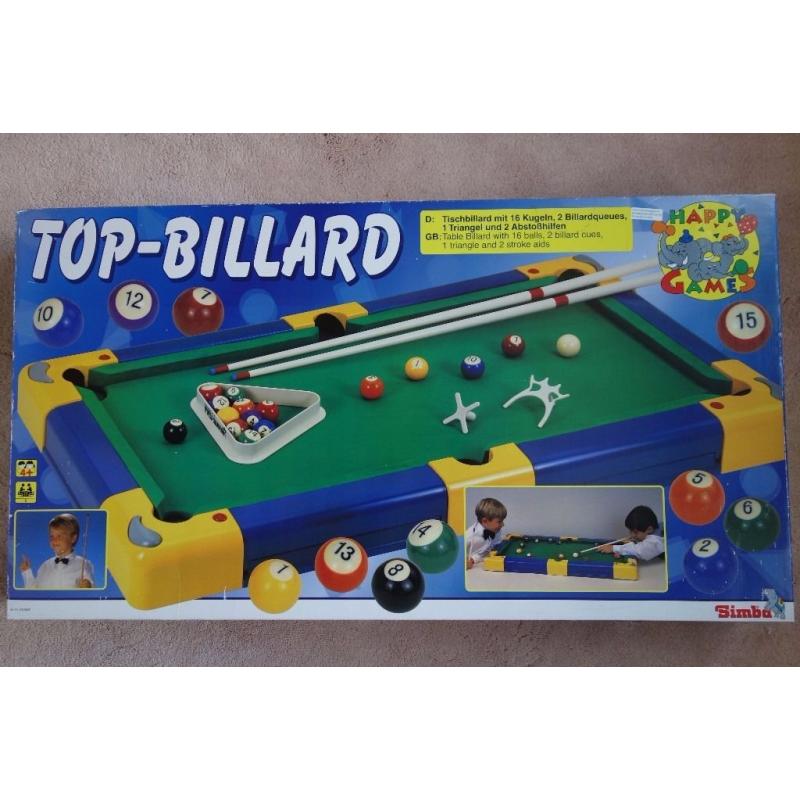 Childrens Top-Billard Table. 37" x 20". Brand NEW. Suitable for ages 4+. Snooker Pool.