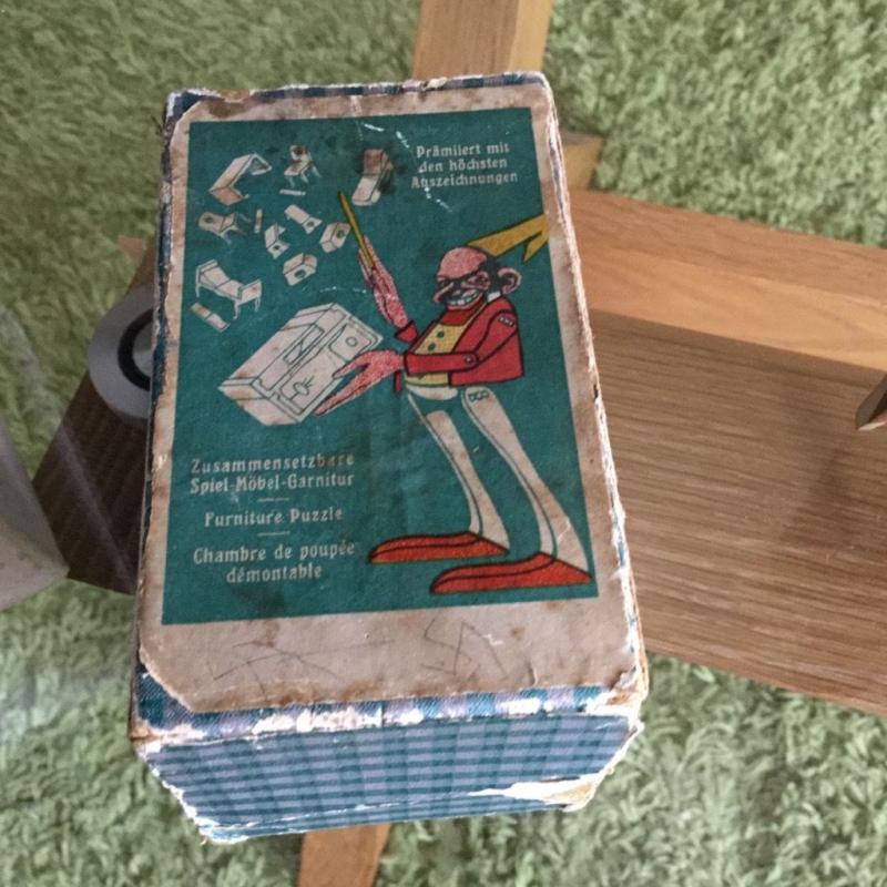 German cube wooden puzzle 1945