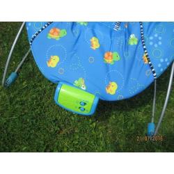 BRIGHT START VIBRATING BABY BOUNCER