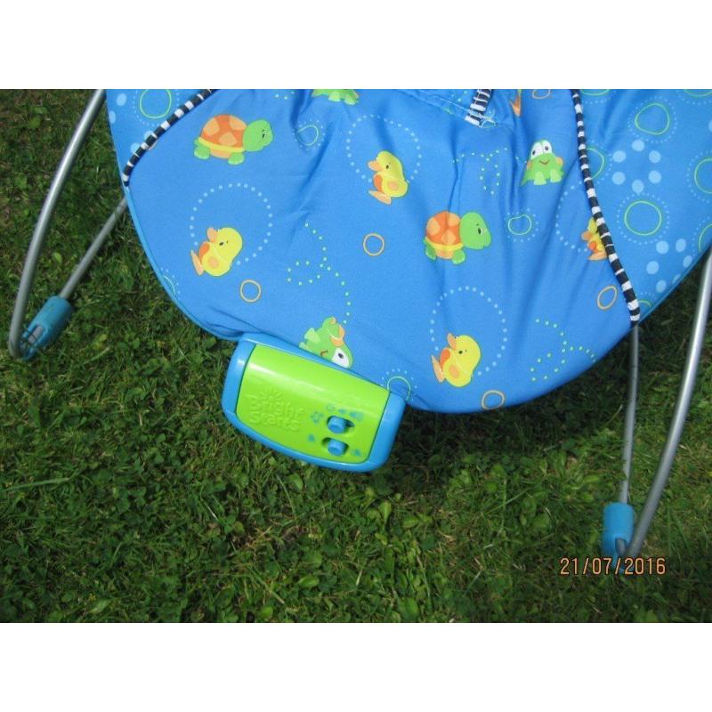 BRIGHT START VIBRATING BABY BOUNCER