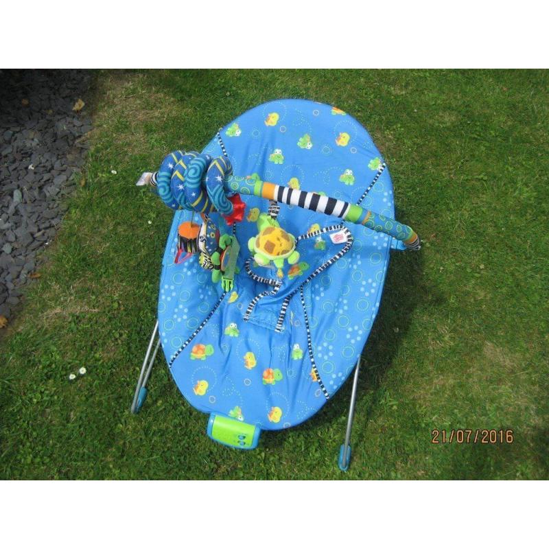 BRIGHT START VIBRATING BABY BOUNCER