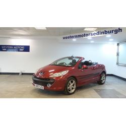 2008 57 PEUGEOT 207 1.6 SPORT COUPE CABRIOLET HDI 108 BHP DIESEL*2 YEARS WARRANTY*FINANCE