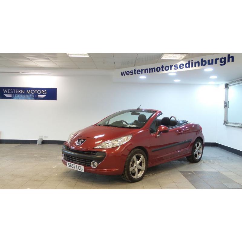 2008 57 PEUGEOT 207 1.6 SPORT COUPE CABRIOLET HDI 108 BHP DIESEL*2 YEARS WARRANTY*FINANCE