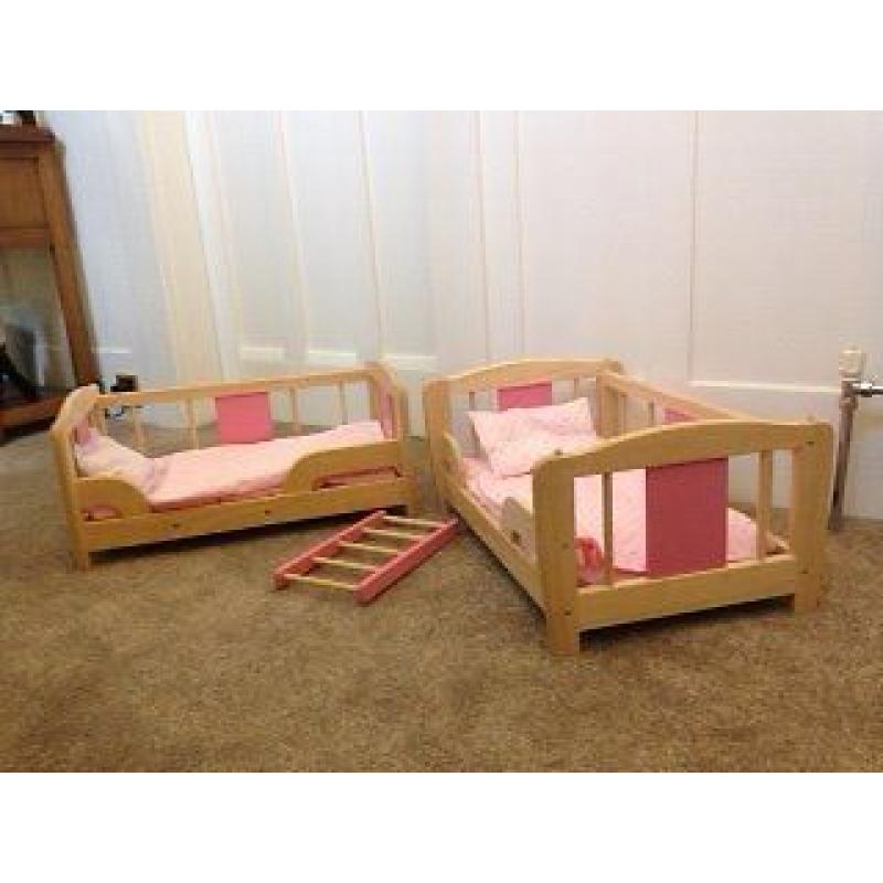 Dolls Wooden Bunk Bed-Good Condition