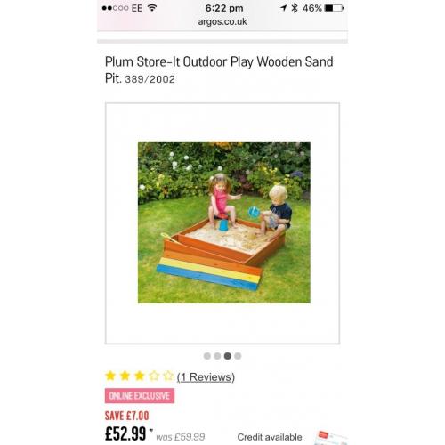 Brand New in box Plum Sandpit