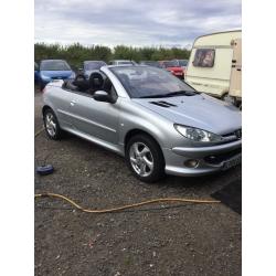 2004 Peugeot 206 convertible 1600 cc manual full service history electric roof lonly 68000 miles