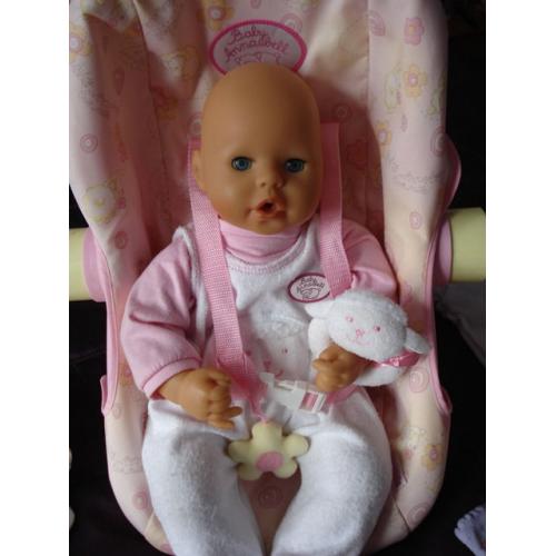 FOR SALE - BABY ANNABELL DOLL, CARRYTOT CHAIR, BABYSLING CARRIER, CLOTHES ETC