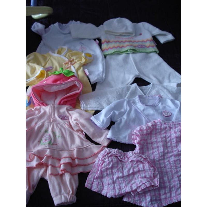 FOR SALE - BABY ANNABELL DOLL, CARRYTOT CHAIR, BABYSLING CARRIER, CLOTHES ETC