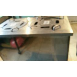Heated plate stacker