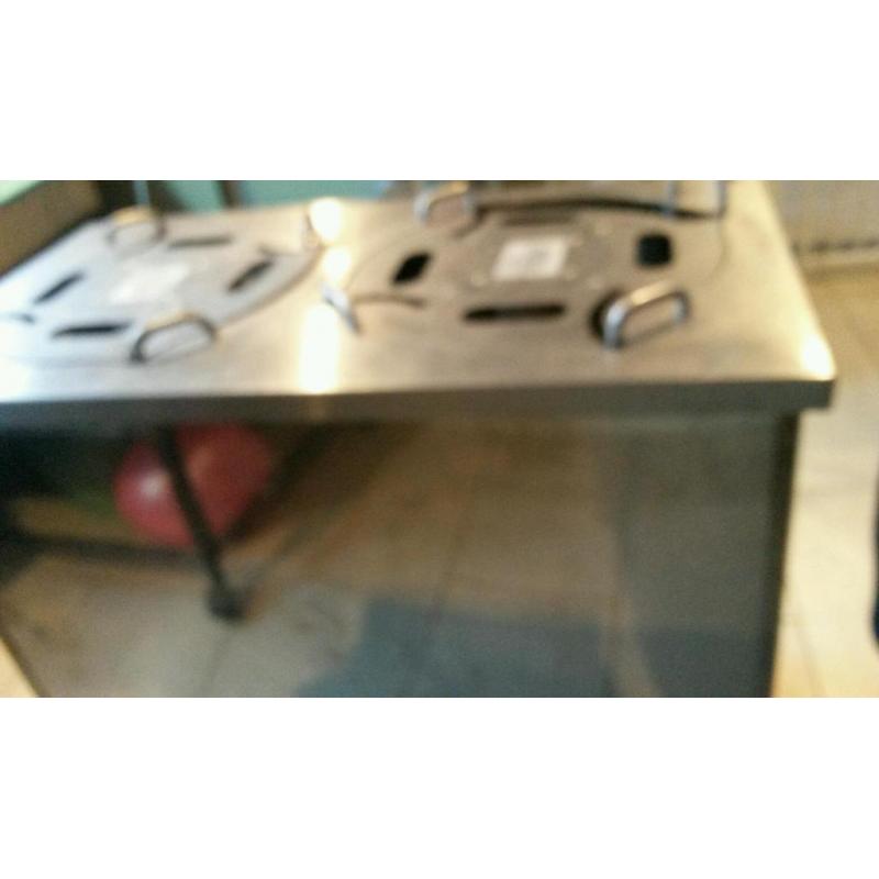 Heated plate stacker