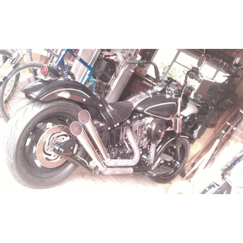 harley davidson softail fatboy 1550 twin cam bobber/custom