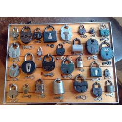 vintage padlock collection