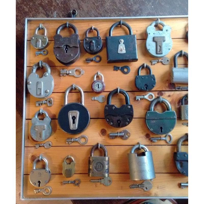 vintage padlock collection