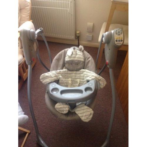 Greco zebra baby swing