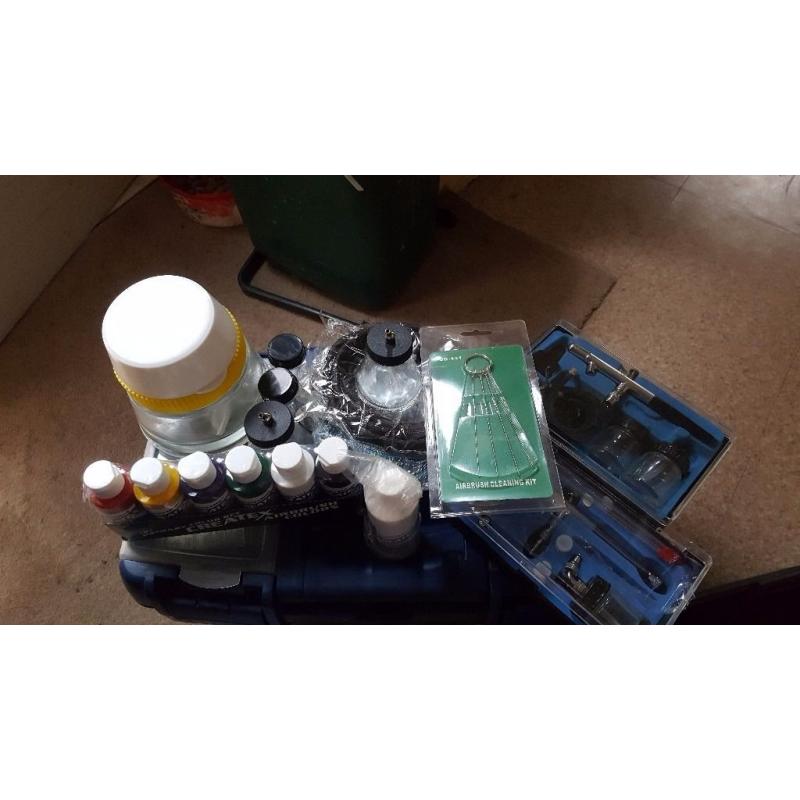 Full complete air brushing kit