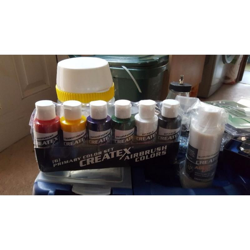 Full complete air brushing kit