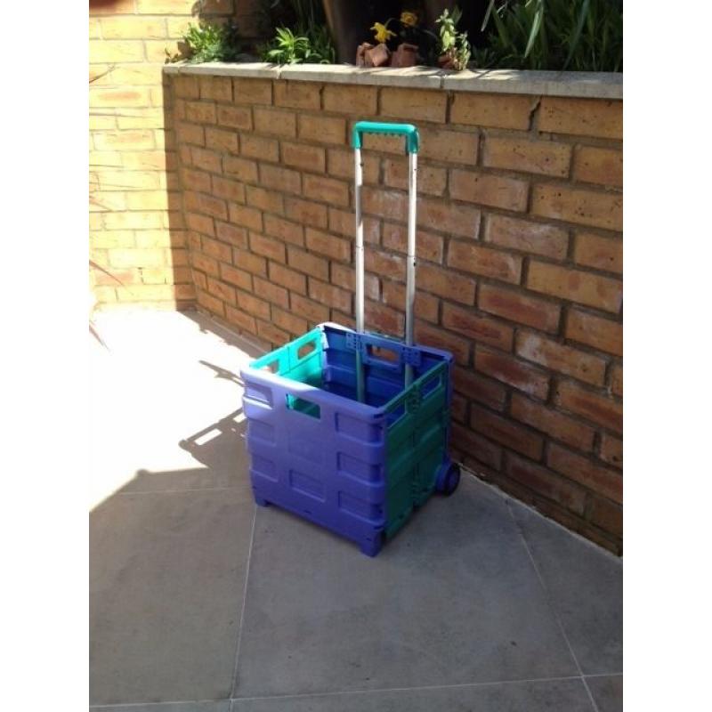 Folding Shopping Cart to use in the house, garden or for shopping. Collect from Fulham