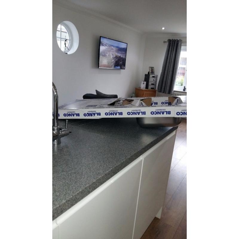 Brand new stainless steel kitchen sink "blanko" still in box unopened