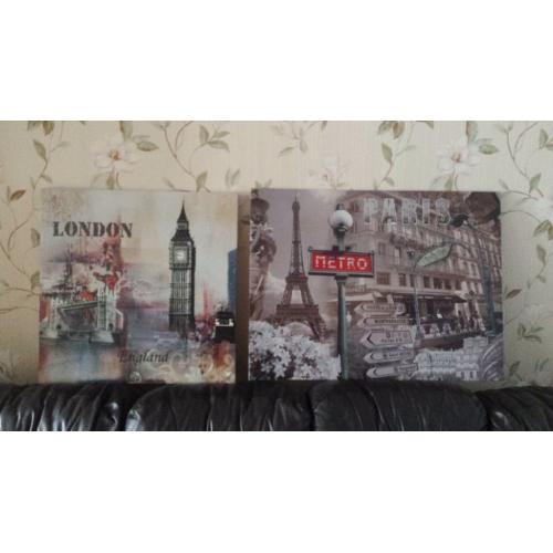 2 beautiful large canvas