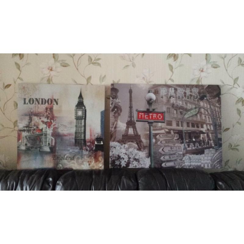 2 beautiful large canvas