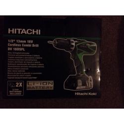 Hitachi DS 18 DSFL Cordless Drill Driver 18V. Brand new!!