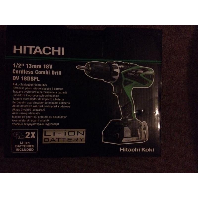 Hitachi DS 18 DSFL Cordless Drill Driver 18V. Brand new!!
