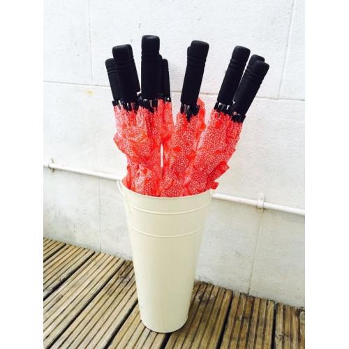 Wedding Umbrellas X 12 with Cream Bucket