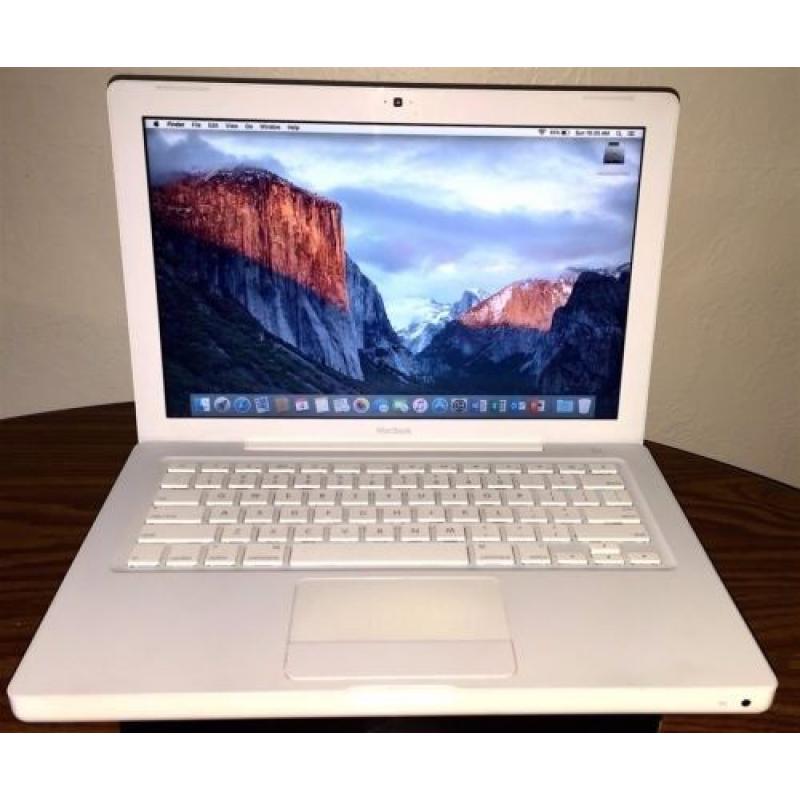 Macbook 2009 White Apple laptop 1TB (1000gb) hard drive on latest EL Capitan 10.11 OS