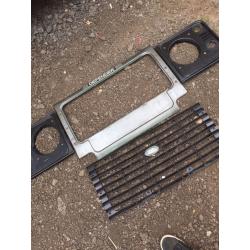 Land Rover defender grill and head light surrounds