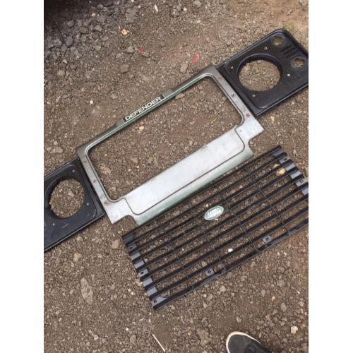 Land Rover defender grill and head light surrounds