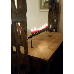 Large bespoke solid oak dining table