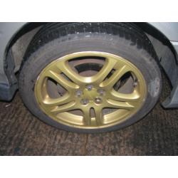 Subaru Impreza WRX Turbo 2000 Gold 17" Alloy Wheels & Tyres