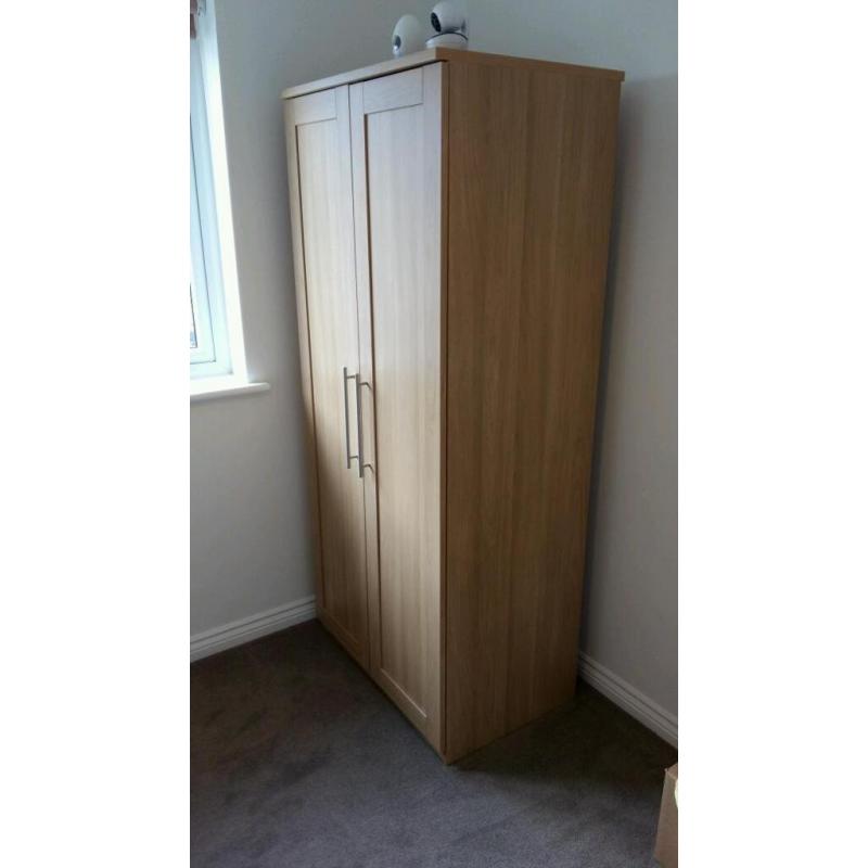 **MOVING HOUSE MUST GO **BABY TODDLER WARDROBE. MAMAS AND PAPAS. RIALTO OAK.
