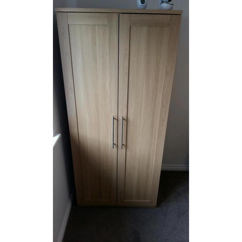 **MOVING HOUSE MUST GO **BABY TODDLER WARDROBE. MAMAS AND PAPAS. RIALTO OAK.