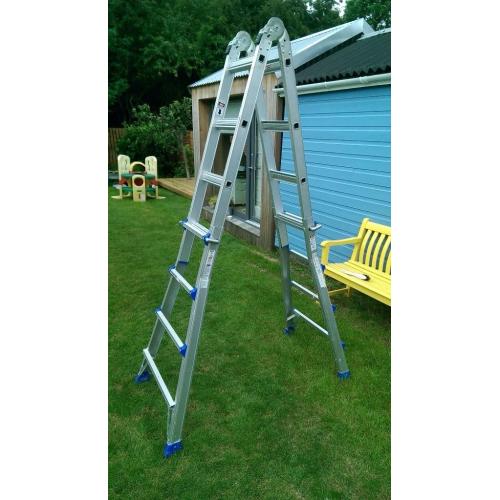 combi telescopic LADDER for sale, multipurpose, max height 4.43m.