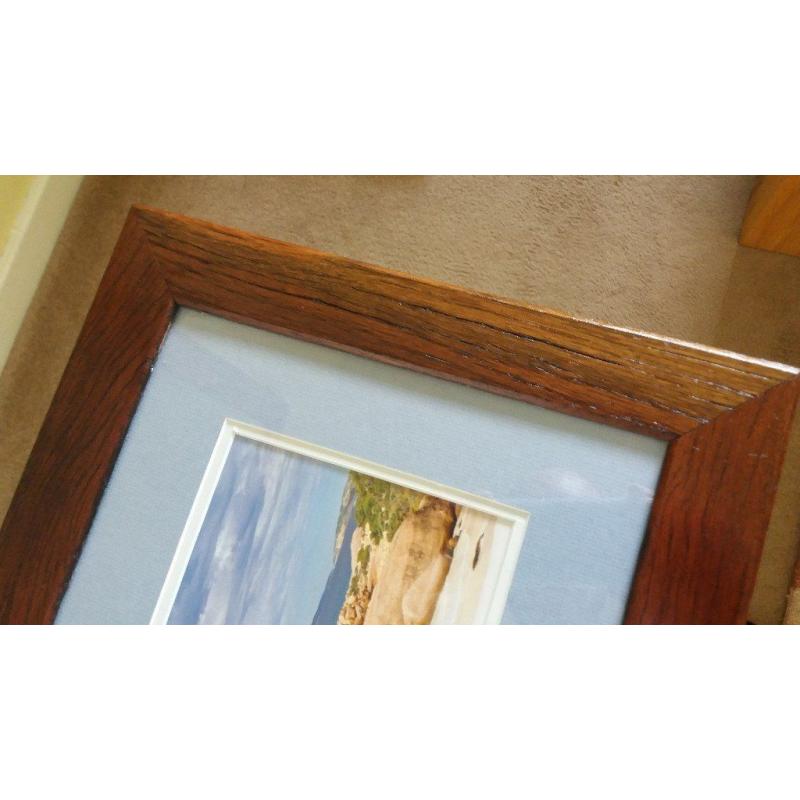 Solid Oak Framed Picture