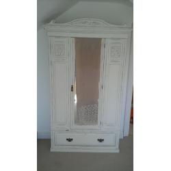 Good solid upcycled wardrobe with bottom drawer.