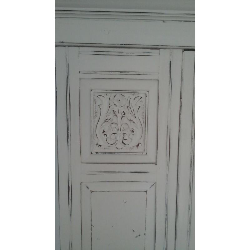 Good solid upcycled wardrobe with bottom drawer.