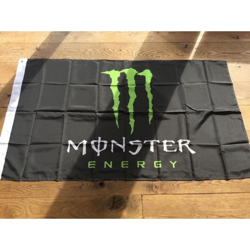 Monster energy workshop flag banner