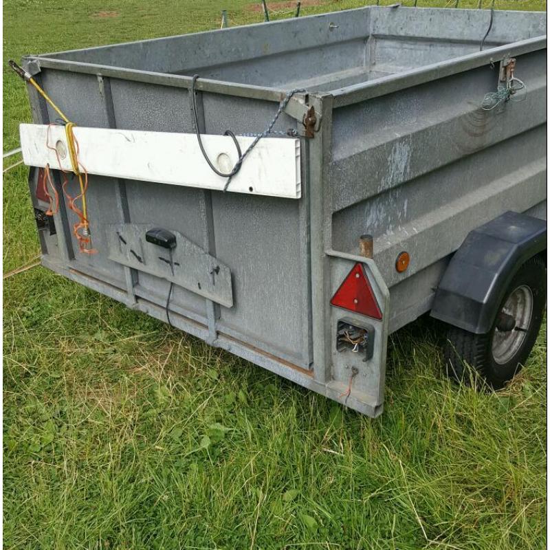Car trailer 6x4, high sided, factory made!!