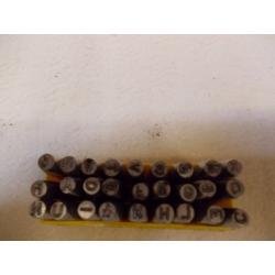 DIE NUMBER AND LETTER STAMPS