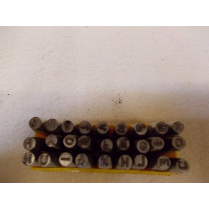 DIE NUMBER AND LETTER STAMPS