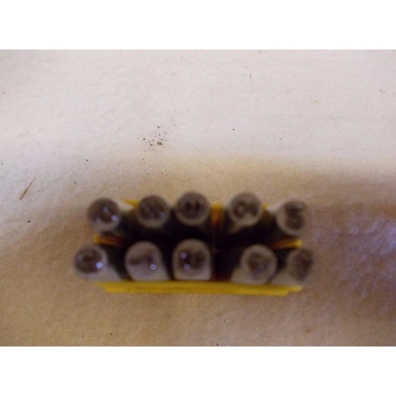 DIE NUMBER AND LETTER STAMPS