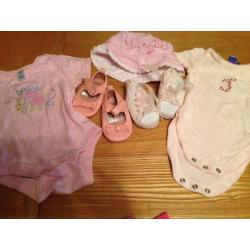 Baby girls clothes bundle age 3-6 and 6-9 months