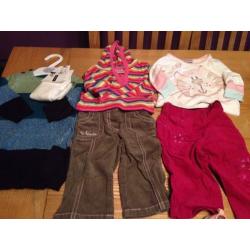 Baby girls clothes bundle age 3-6 and 6-9 months