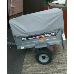 Erde 102 tipping trailer