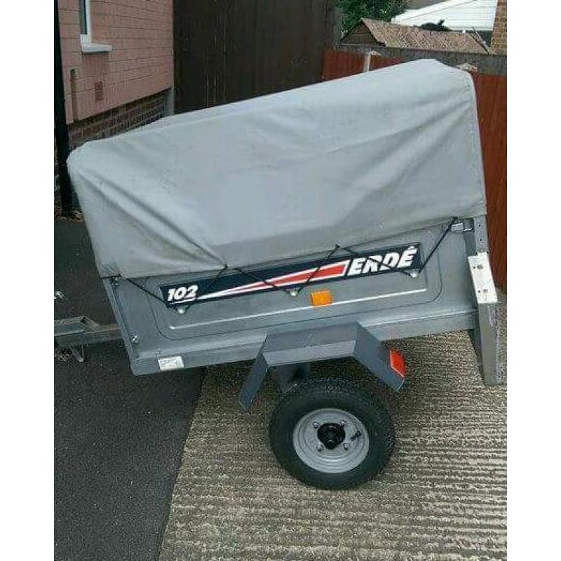 Erde 102 tipping trailer