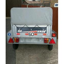 Erde 102 tipping trailer